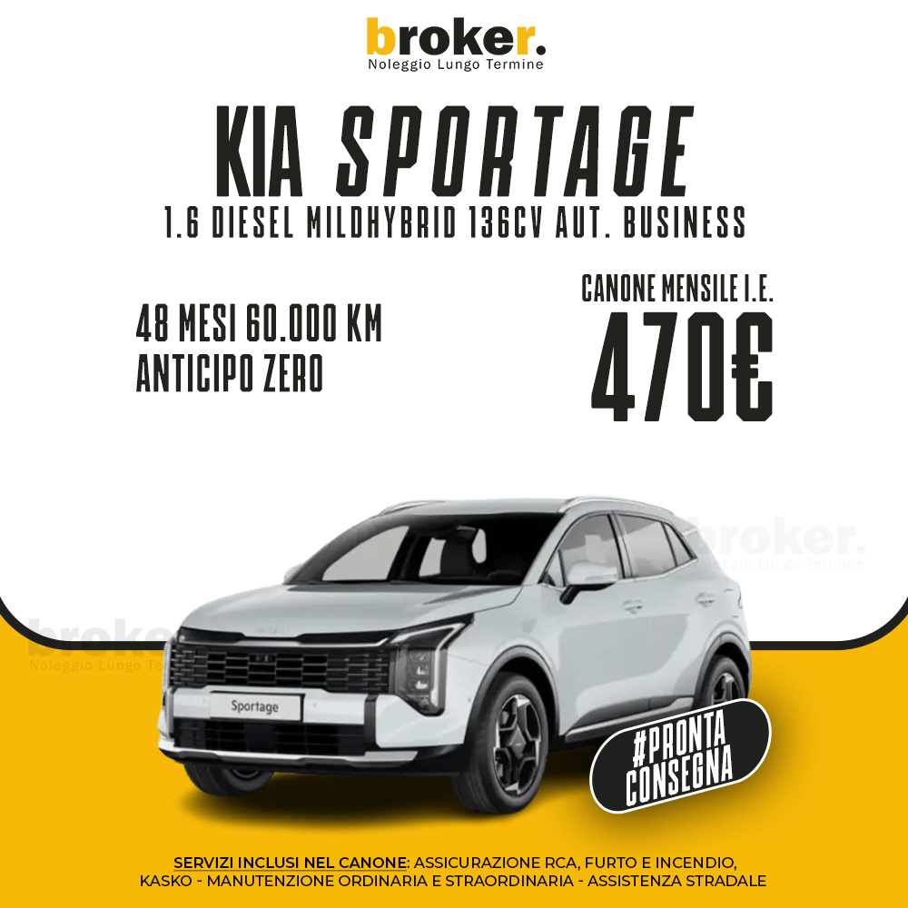 14.KIA Sportage - Broker Noleggio Lungo Termine