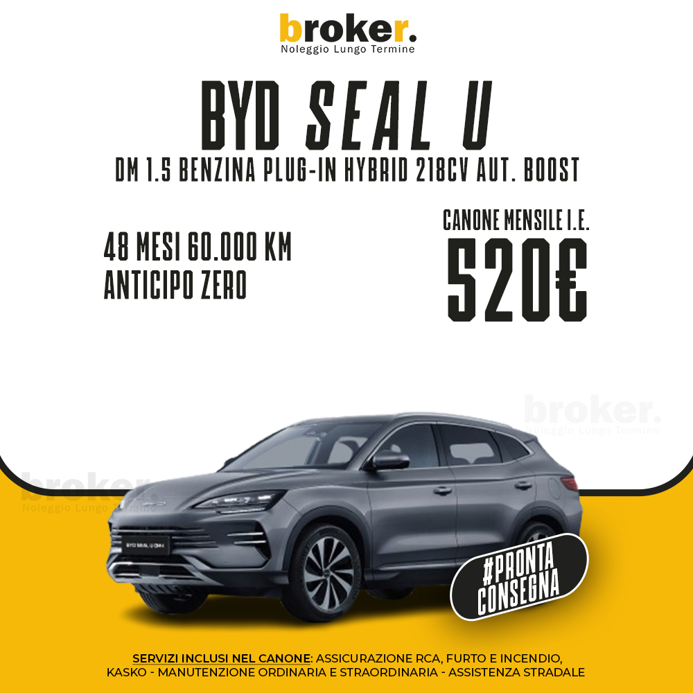 16.BYD Seal U Broker Noleggio Lungo Termine