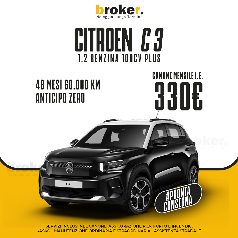 3.Citroen C3 - Broker Noleggio Lungo Termine