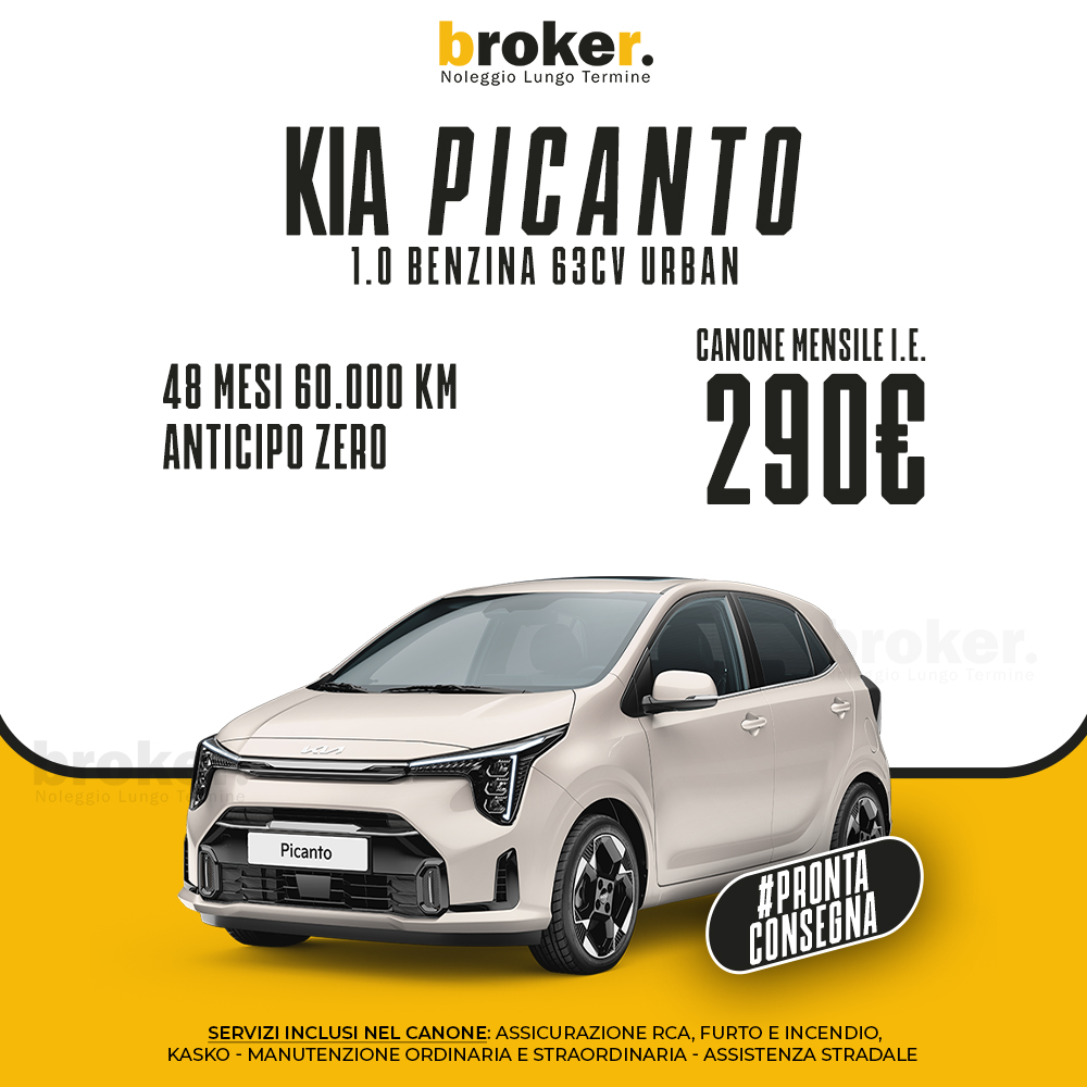 Kia Picanto - Noleggio Lungo Termine